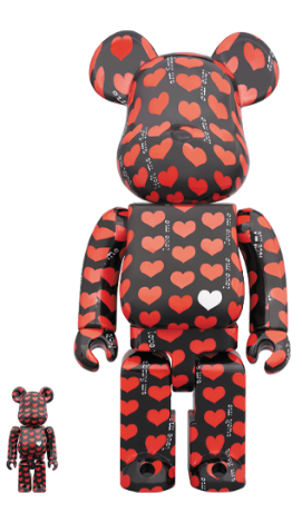 Be@rbrick Amplifier Black Heart 100% & 400%