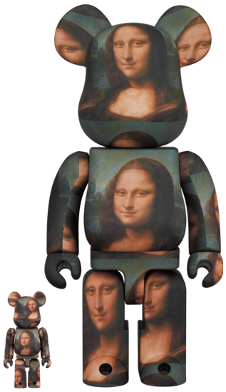 Be@rbrick Da Vinci Mona Lisa Louvre 100% & 400%