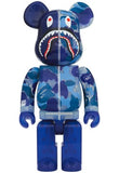 Be@rbrick Bape Clear ABC Camo Shark Blue 100% & 400%