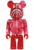 Be@rbrick Bape Clear ABC Camo Shark Red 100% & 400%