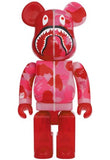 Be@rbrick Bape Clear ABC Camo Shark Red 100% & 400%