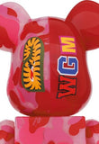 Be@rbrick Bape Clear ABC Camo Shark Red 100% & 400%